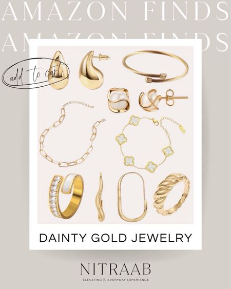 Dainty Gold Jewelry From Amazon ✨

amazon jewelry // gold jewelry // gold bracelet // amazon finds // amazon fashion // amazon fashion finds // affordable fashion

#LTKStyleTip #LTKFindsUnder50 #LTKFindsUnder100
