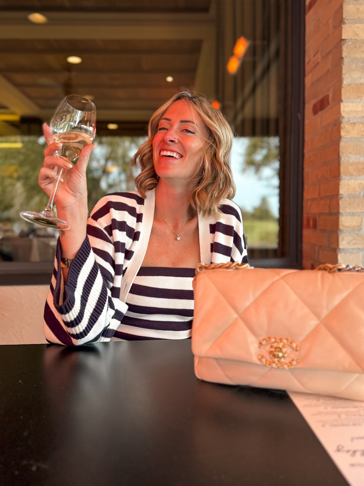 Dinner date outfit ideas 
Natutical old money aesthetic style with this grlfrnd dress from revolve with matching cropped cardigan is perfect for chilly fall patio dinners 