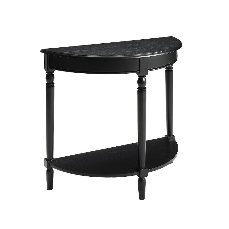 French Country Half Round Entryway Table with Shelf - Breighton Home | Target
