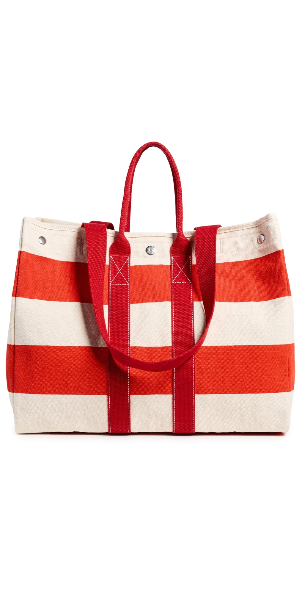 Alex Mill The Perfect Striped Weekend Tote Natural/Chili One Size | Shopbop
