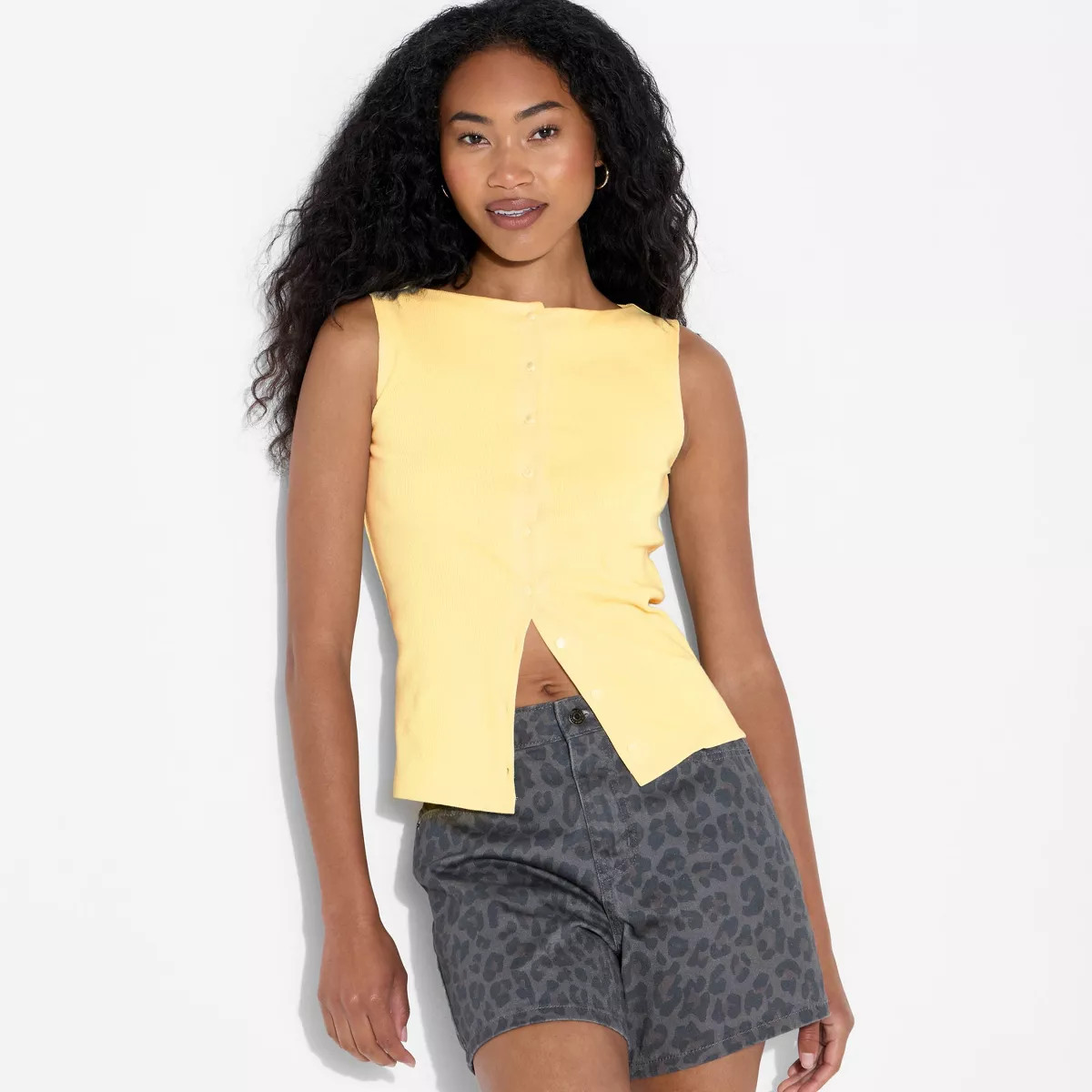 Women's Button-Front Tank Top - Wild Fable™ | Target