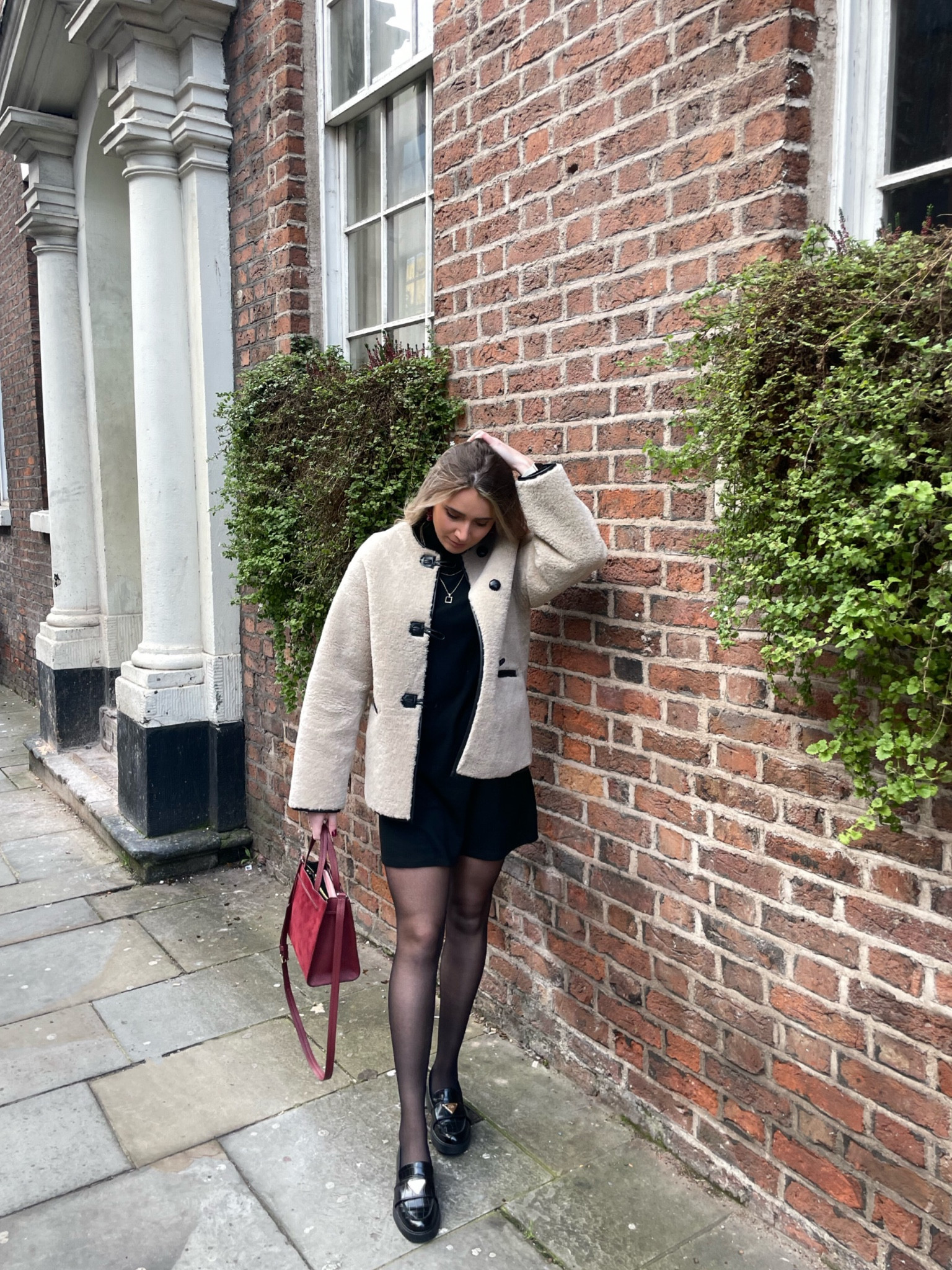 yes, THAT mango coat did come back in stock and yes I did buy it the second it did. 

MANGO Appliqués Faux Fur Coat | Shearling Coat | Black Jumper Dress | Tights | Black Loafers#LTKunder50#LTKSeasonal

#LTKeurope