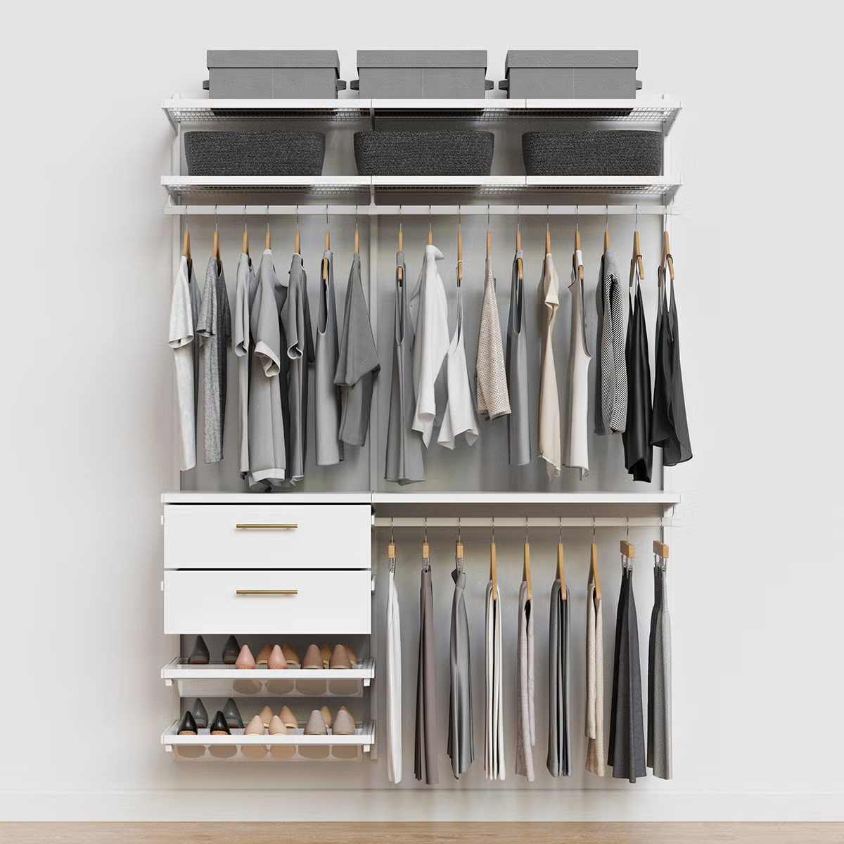 Decor+ by Elfa 5' Closet with Solid DrawersBy Décor+ by Elfa3.01 Reviews | The Container Store