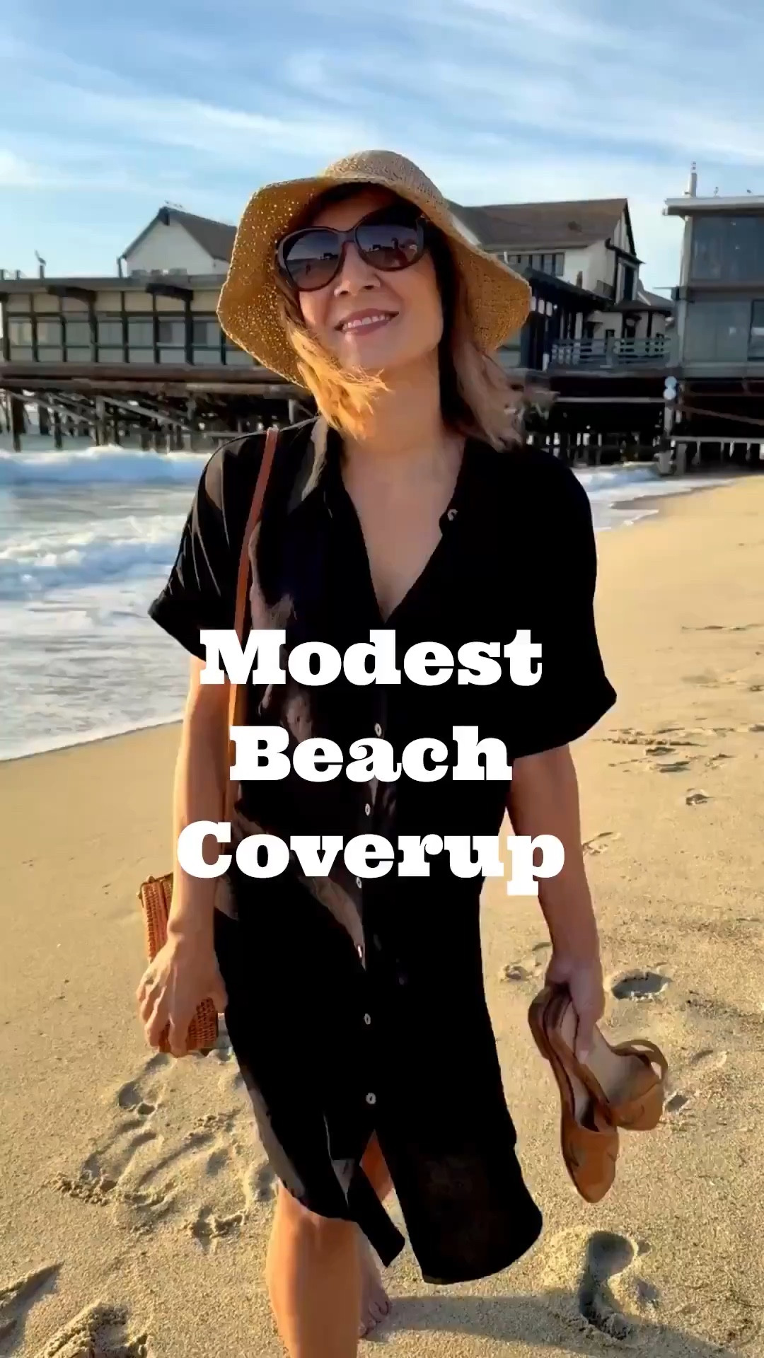 The beach cover up I’m wearing for those sunset strolls along Redondo Beach.  I love the lightweight material, pockets, functional buttons and cuff details.  So good if you’re planning a warm weather vacation.

Vacation outfits beach

#LTKSwim #LTKOver40 #LTKTravel