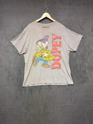 Vintage Disney Dopey Shirt Mens Large Gray Graphic Snow White 90s | eBay US