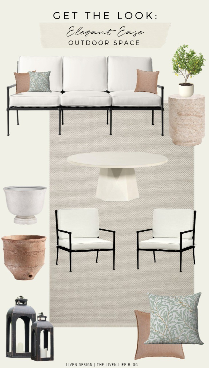 Outdoor patio. Patio decor. Outdoor sofa. Planter. Outdoor coffee table. Outdoor rug

#LTKSeasonal #LTKHome #LTKSaleAlert