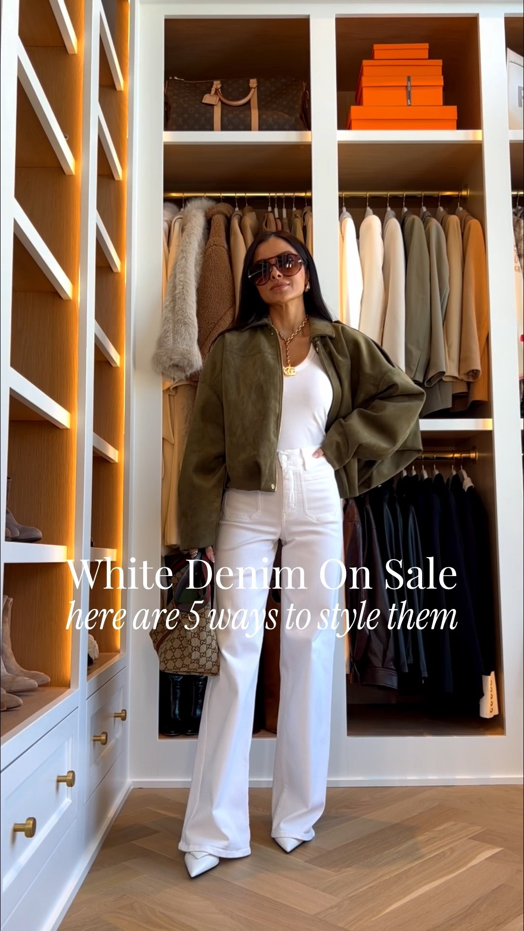 Anthropologie denim sale happening now! Buy more, save more and take up to $150 off. My favorite white wide leg jeans are on sale! Theyre so flattering for summer - not see through or too stiff. Paired wigh zara and amazon basics for an effortless everyday look!

#LTKootd #LTKOver40 #LTKPetite