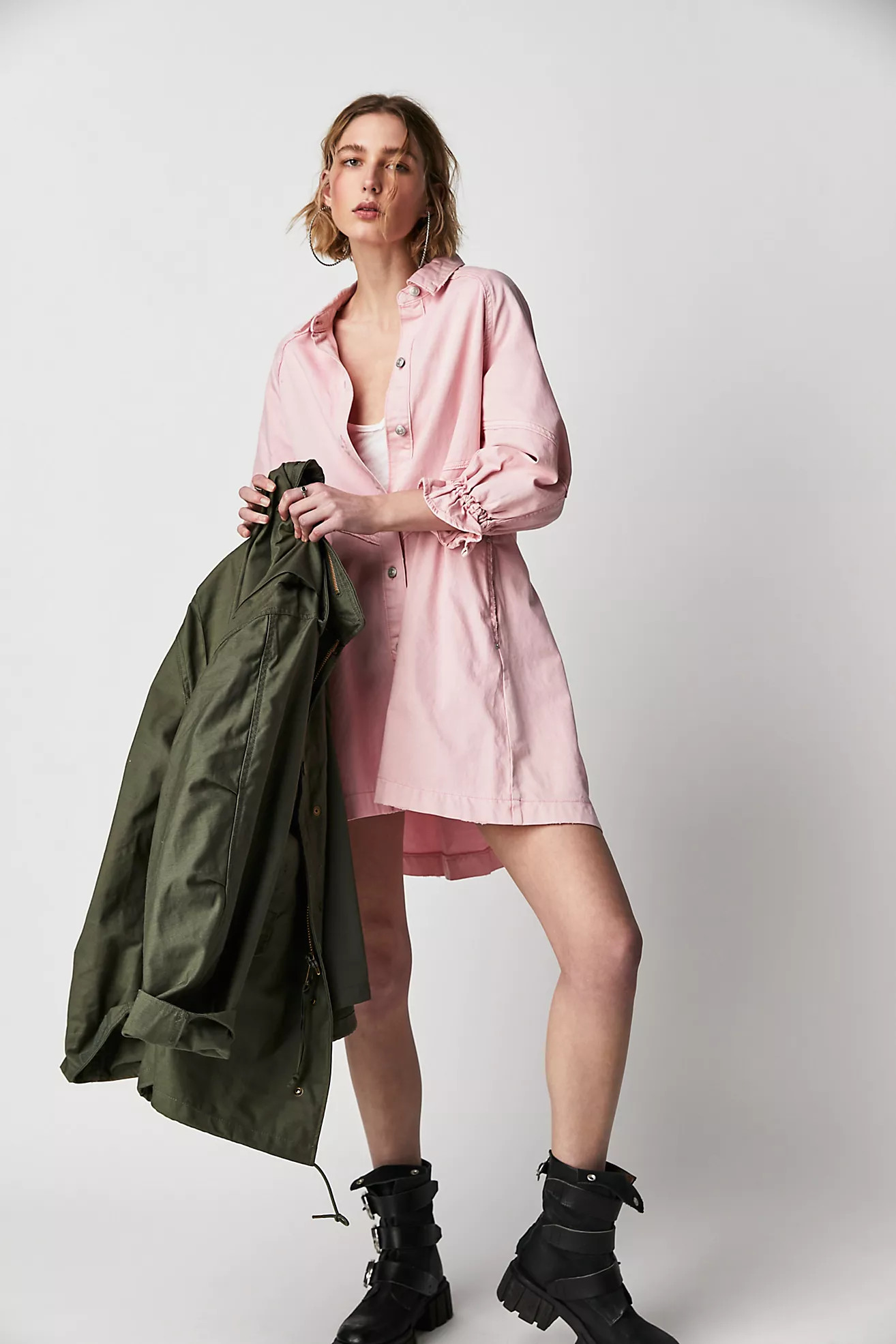 We The Free Hannah Denim Mini Dress | Free People (Global - UK&FR Excluded)