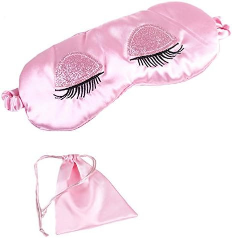 Silk Eye Sleep Mask Soft Sleeping Mask with Elastic Strap Blindfold Comfort Eye Shade Cover for K... | Amazon (US)