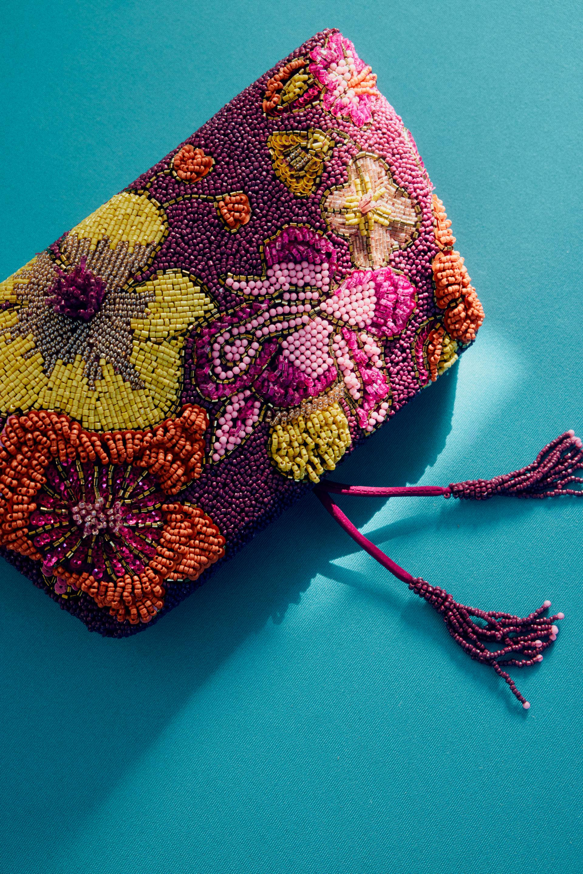 BEADED ENVELOPE BAG - Pink - ONE SIZE ONLY | Zara AU