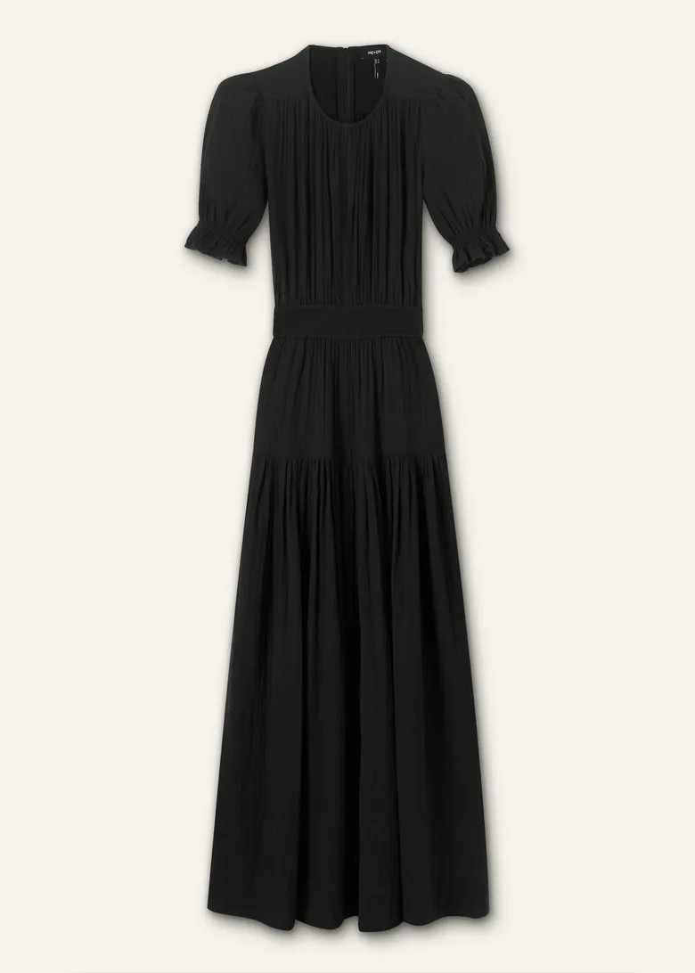 Cheesecloth Cut Out Full-Length Dress | ME+EM US