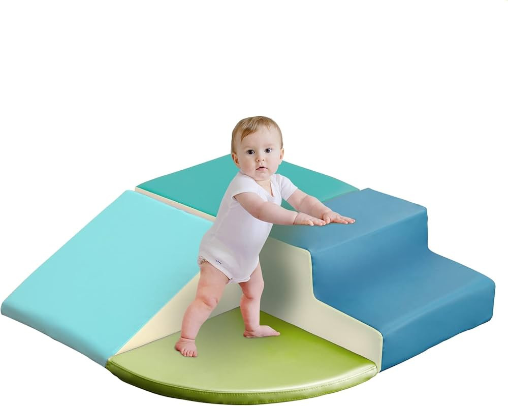 MOOITZ Foam Climbing Blocks for Toddlers, 4pcs Climbing Toys for Toddlers for Climb,Crawl and Sli... | Amazon (US)