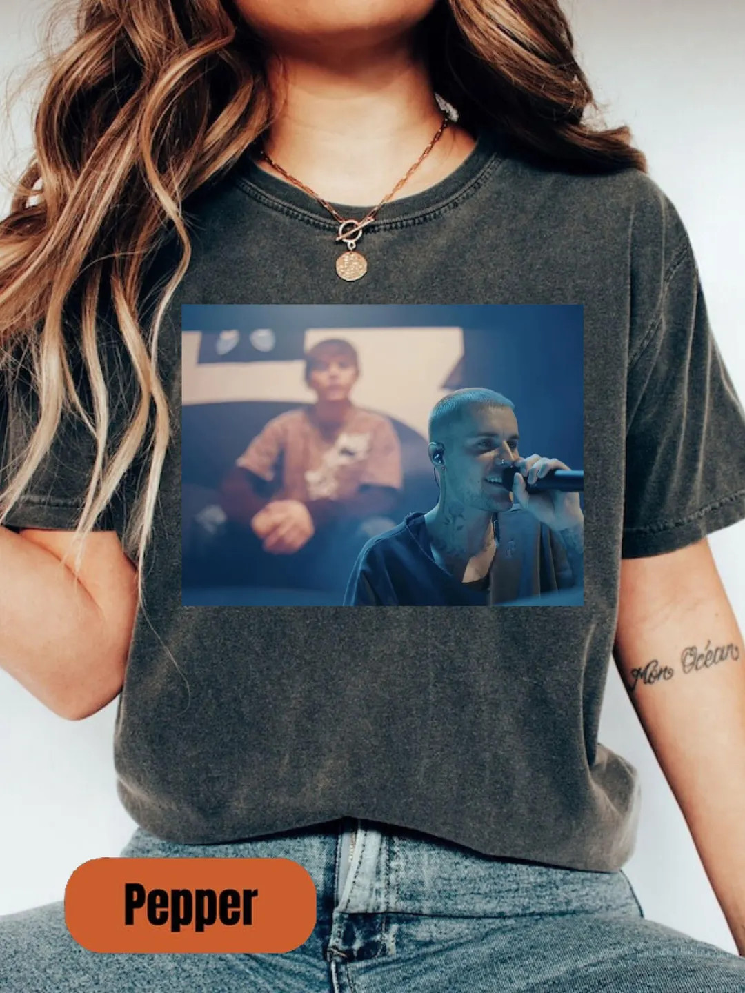 Justin Bieber Coachella Singing With You T-Shirt, Looking at Younger self Bieber Sweatshirt, Just... | Etsy (US)