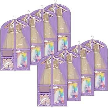 Univivi Kids Garment Bags for Dance Costumes With Full Zipper, Garment Bags for Hanging Clothes W... | Amazon (US)