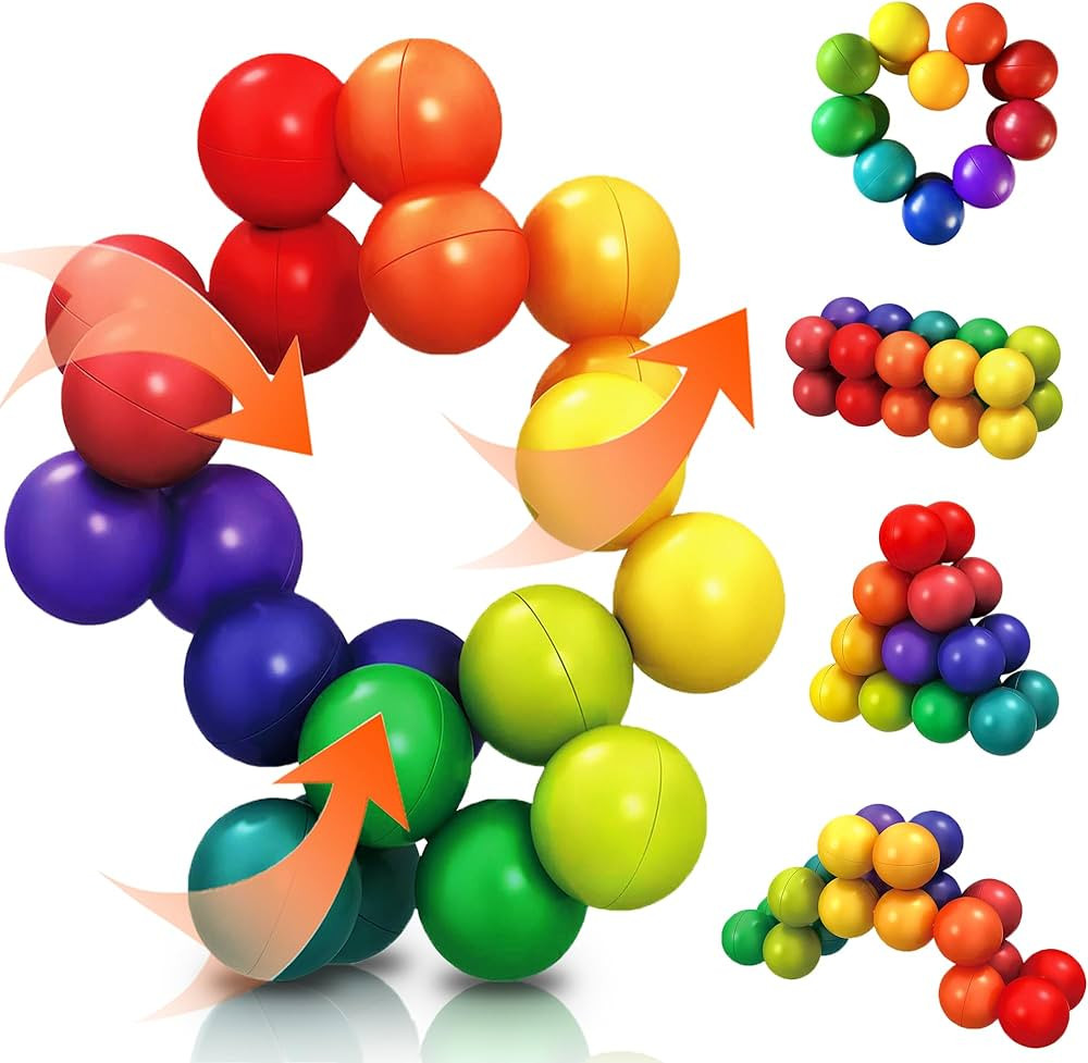 CHESLICR Autism Sensory Fidget Toys for Kids Toddler Adluts 2PCS, Autistic Travel Toys Puzzle Bal... | Amazon (US)