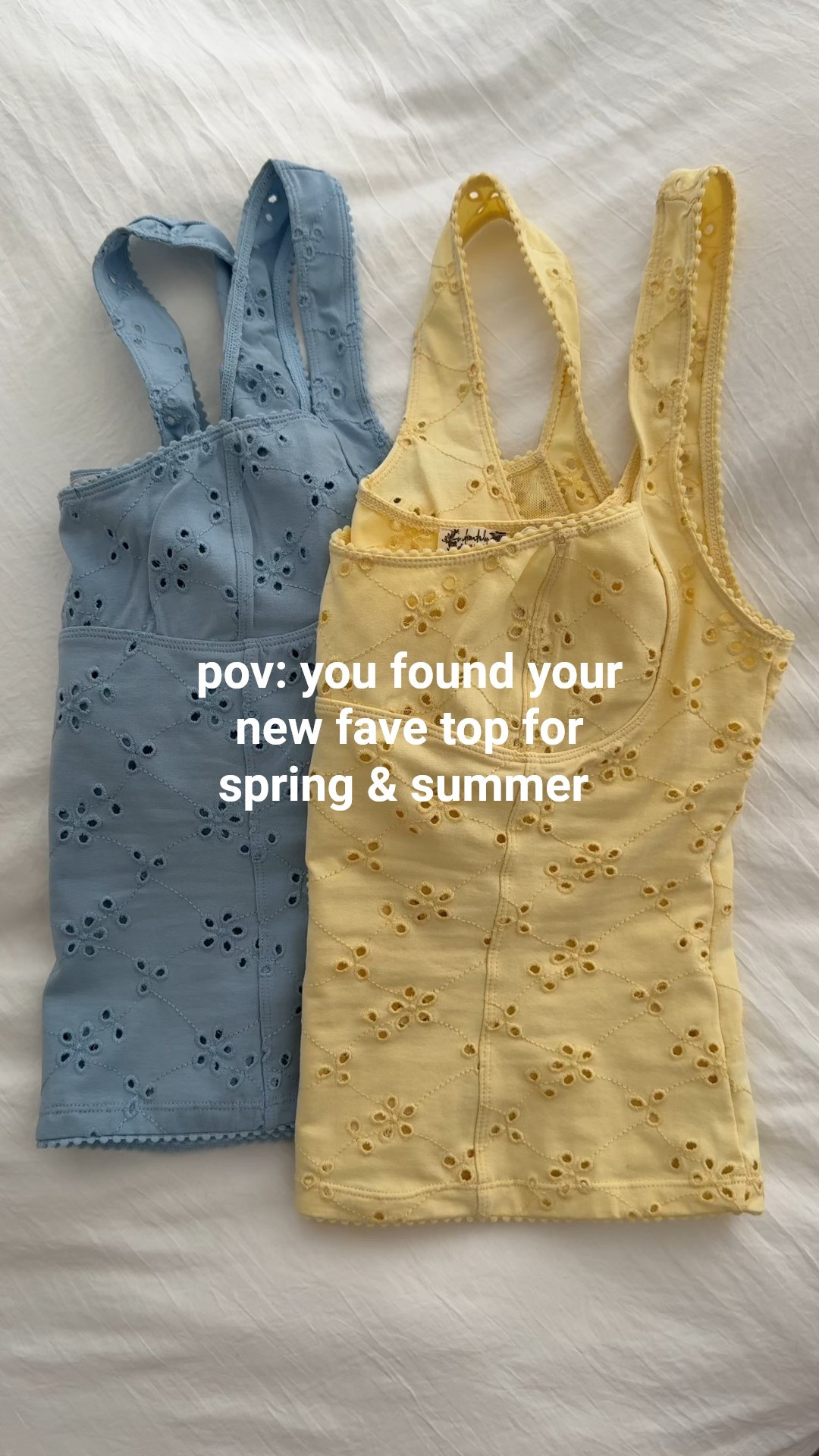 comfortable, supportive (I can go braless), 5 colors and just $38! I wear a M. eyelet tank, eyelet top, spring top, eyelet tank, spring tank, summer top, summer tank, summer eyelet tank, summer eyelet top, spring eyelet top

#LTKFindsUnder100 #LTKSeasonal #LTKFindsUnder50