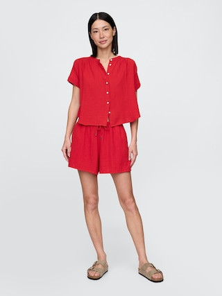 Cotton Gauze Easy Shorts | Gap (US)