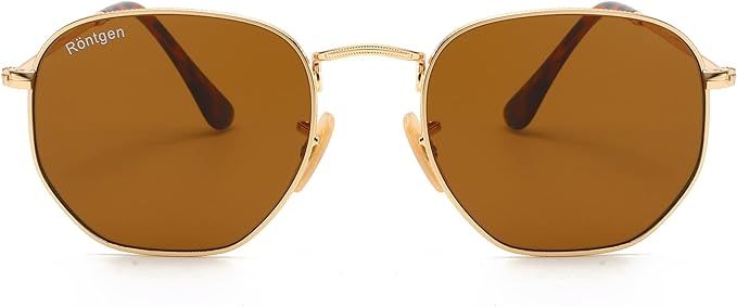 CONRAD RONTGEN Retro Round Sunglasses for Women Men Double Bridge UV400 Protection | Amazon (US)