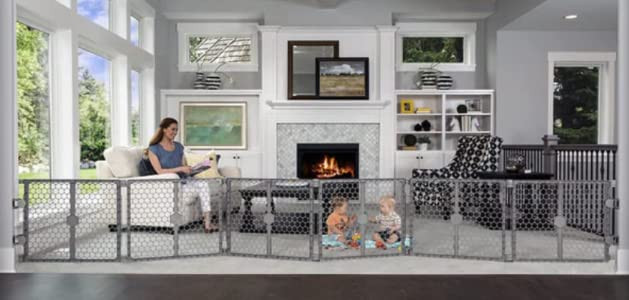 Regalo Plastic 192-Inch Super Wide Adjustable Baby Gate and Play Yard, 2-In-1, Bonus Kit, Include... | Amazon (US)