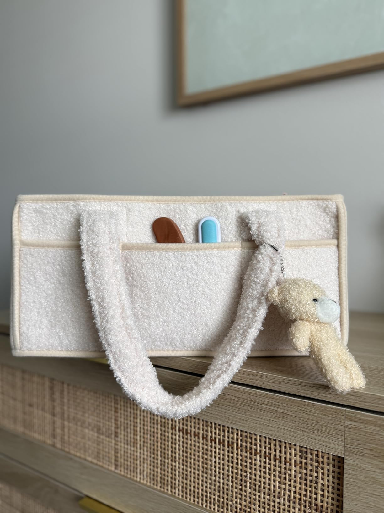 PeraBella Baby Diaper Caddy Organizer with Handle, Boy & Girl Shower Gift Basket, Portable Diaper... | Amazon (US)
