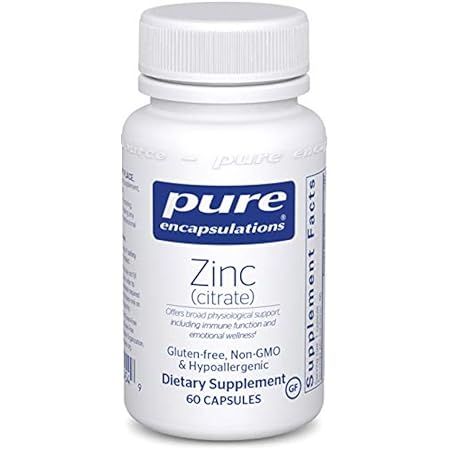 Pure Encapsulations - Zinc 30 - Zinc Picolinate (30 mg.) Highly Absorbable Hypoallergenic Supplem... | Amazon (US)