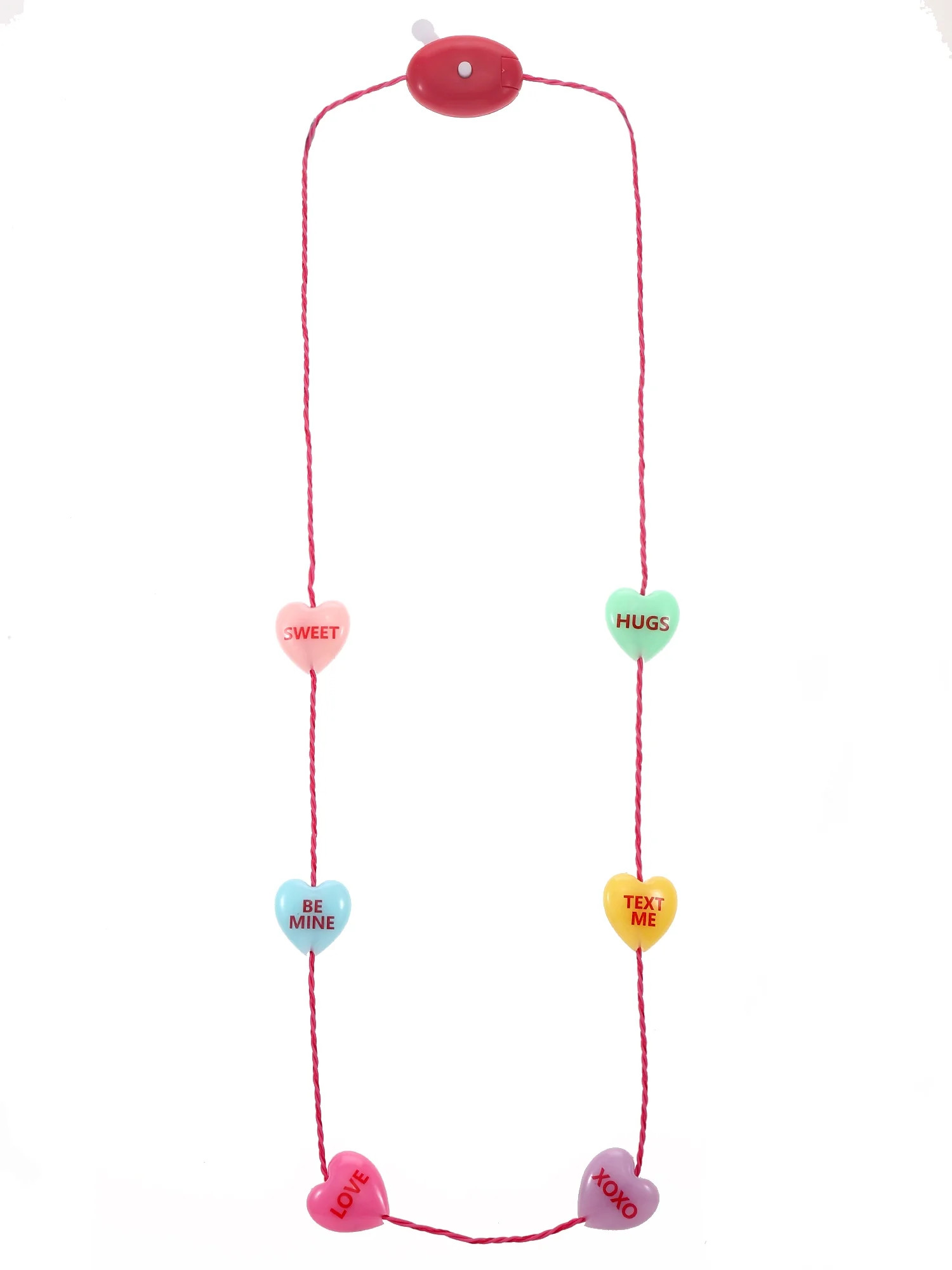 Way to Celebrate Valentine's Day Hearts Light-Up Necklace, 1 Piece | Walmart (US)