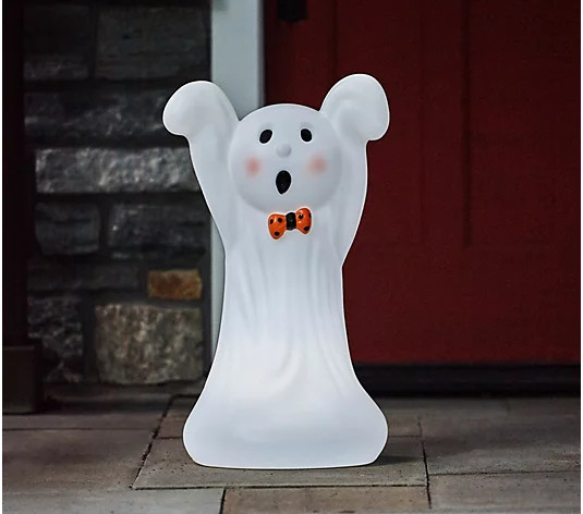 Mr. Halloween 24" Blow Mold Illuminated Ghost Figure | QVC