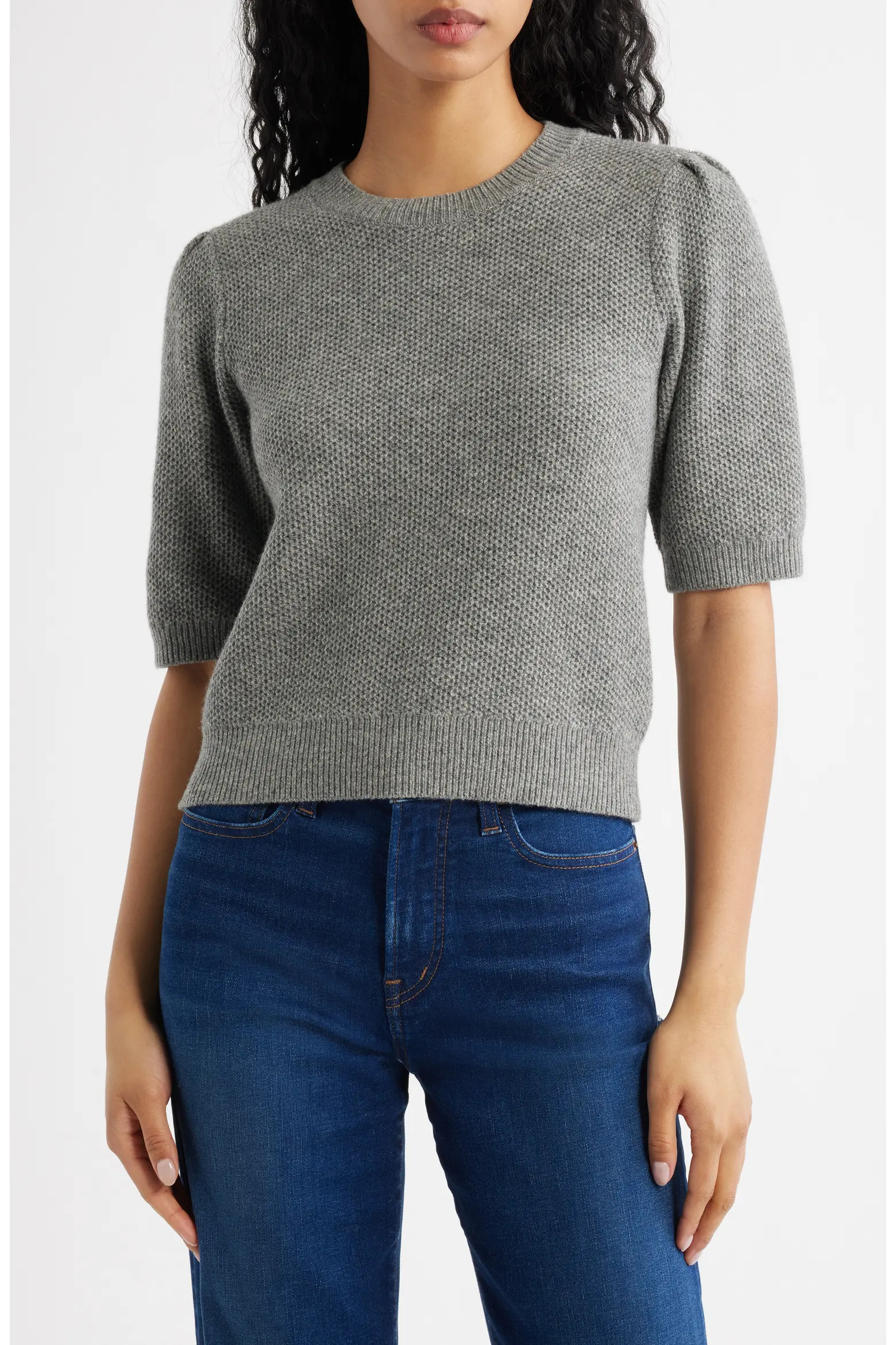 Puff Sleeve Textured Sweater (Women) | Nordstrom | Nordstrom