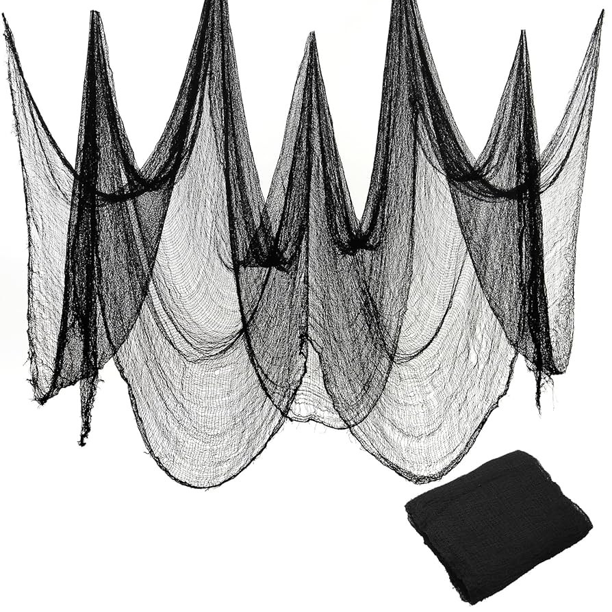 Land Guard Halloween Gauze Cloth, Black Creepy Cloth, 40×200 Inch Creepy Fabric Halloween for Ha... | Amazon (US)