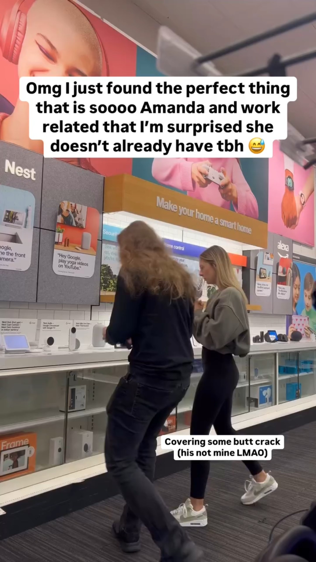 Omg I just found the perfect thing that is soooo Amanda and work related that I’m surprised she doesn’t already have tbh 😅 Covering some butt crack
(his not mine LMAO)