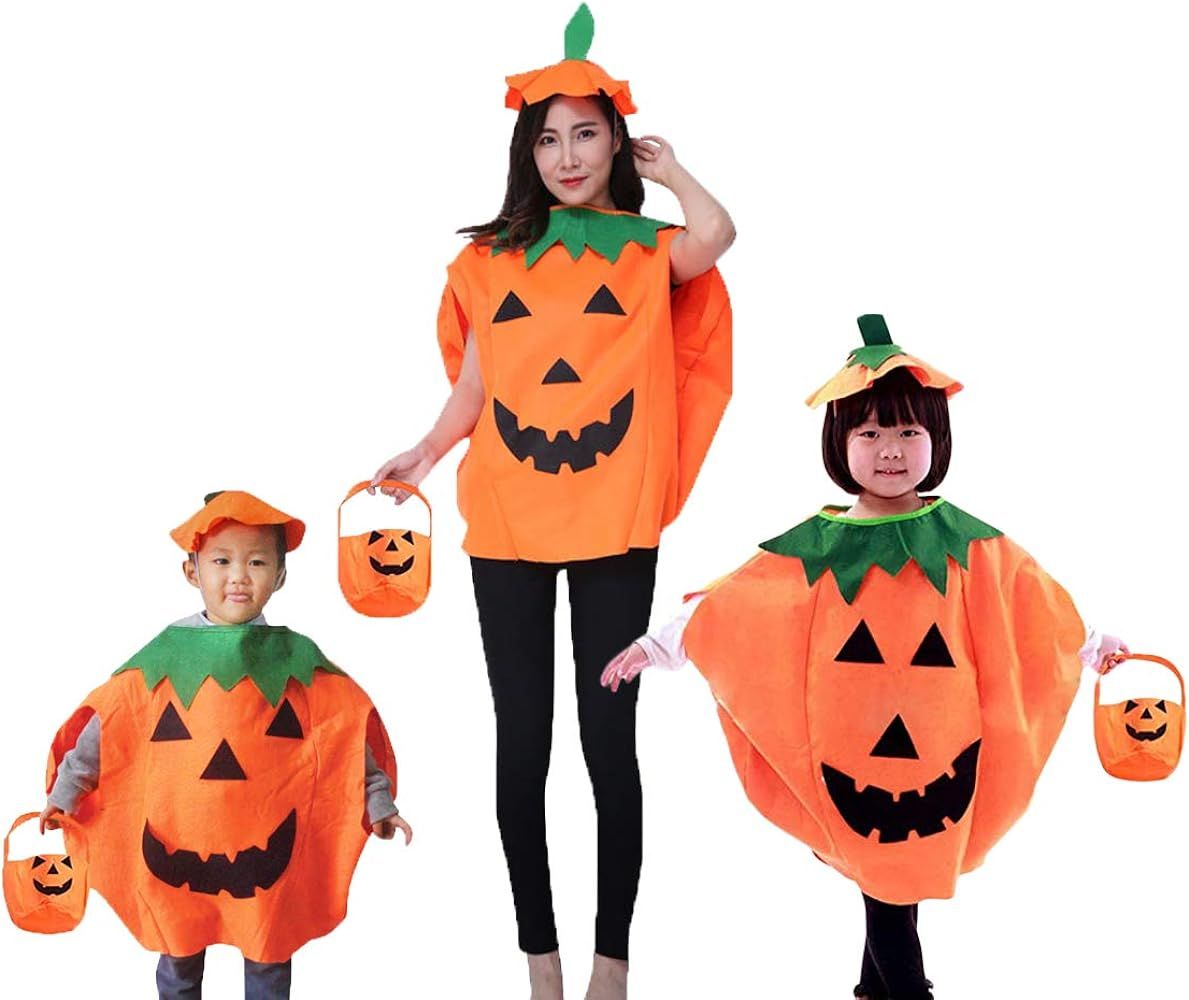Amazon.com: QBSM Kids Halloween Orange Pumpkin Costume Suit Party Clothing Clothes for Children B... | Amazon (US)