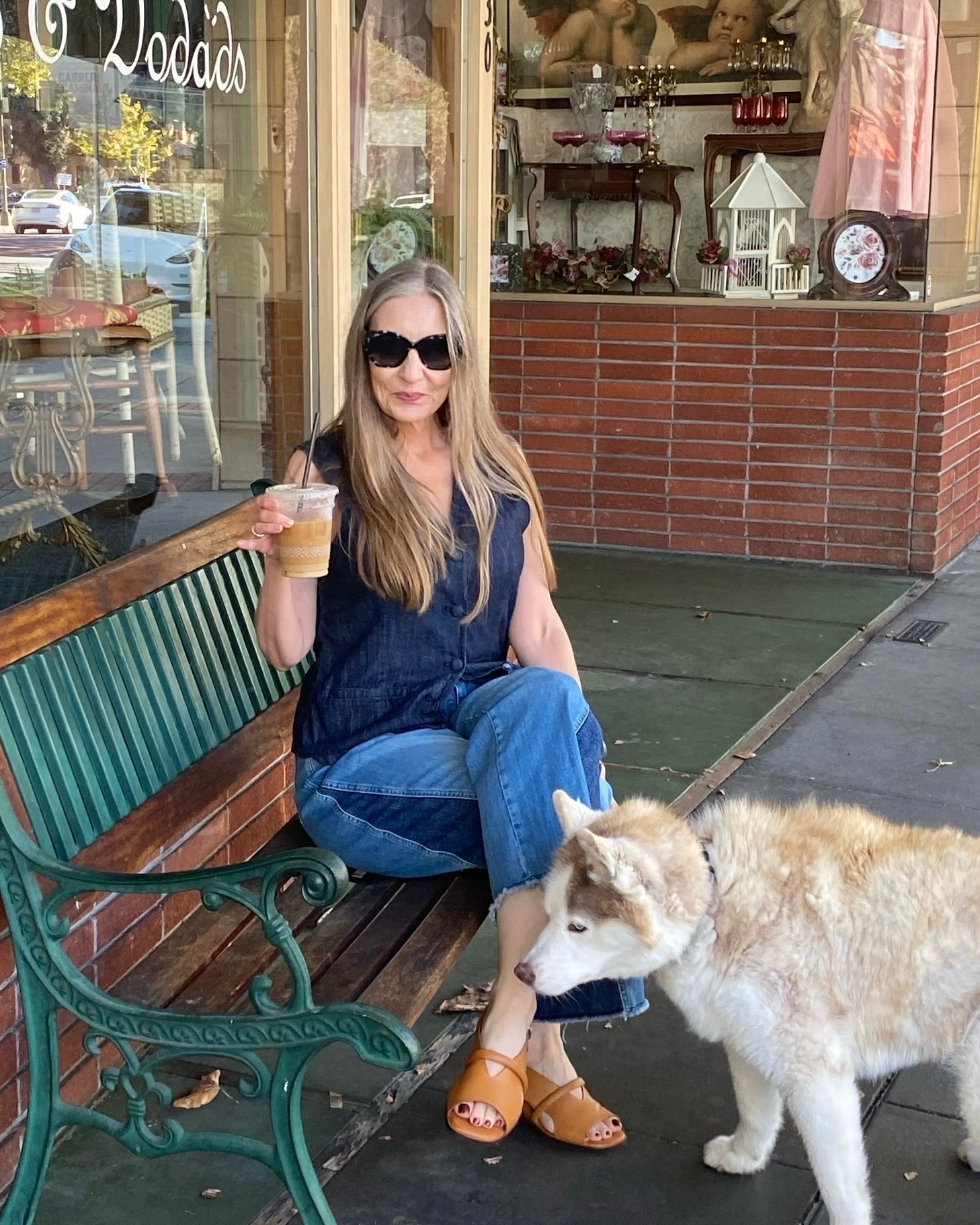 These chic little sandals are comfortable enough for a dog walk and a day of shopping! Use code DAWN15 for 15% off! #leathersandals #couponcode #chicsandals #ontrendsandals #salealert #cutedog #siberianhusky

#LTKOver40 #LTKSeasonal #LTKSaleAlert