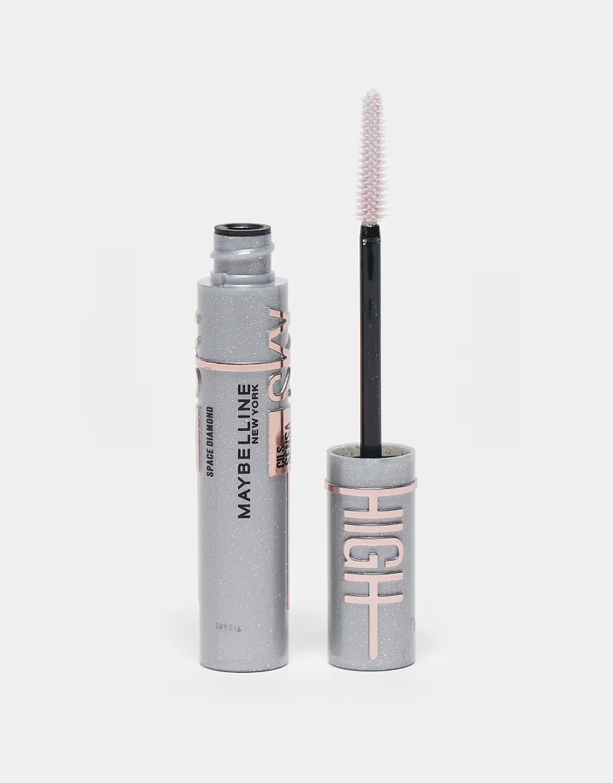 Maybelline Mascara Lash Sensational Sky High Top Coat- Space Diamond-Silver | ASOS (Global)