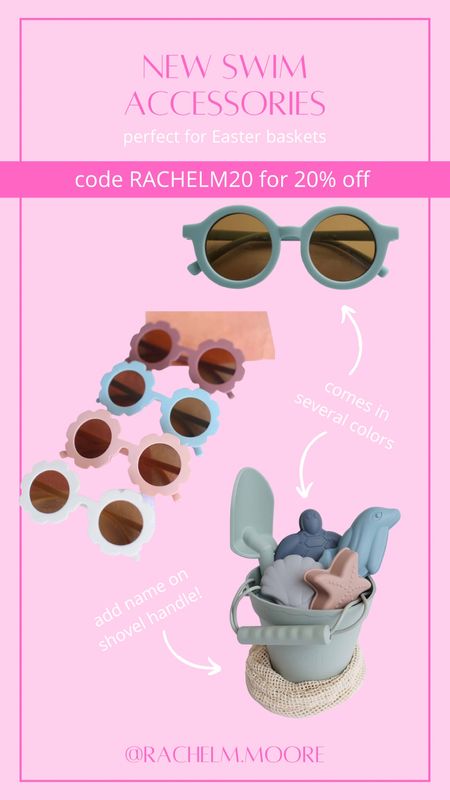 Such cute sunglasses and sand toys for kids! Would be great in an Easter basket

#LTKbaby #LTKkids #LTKsalealert