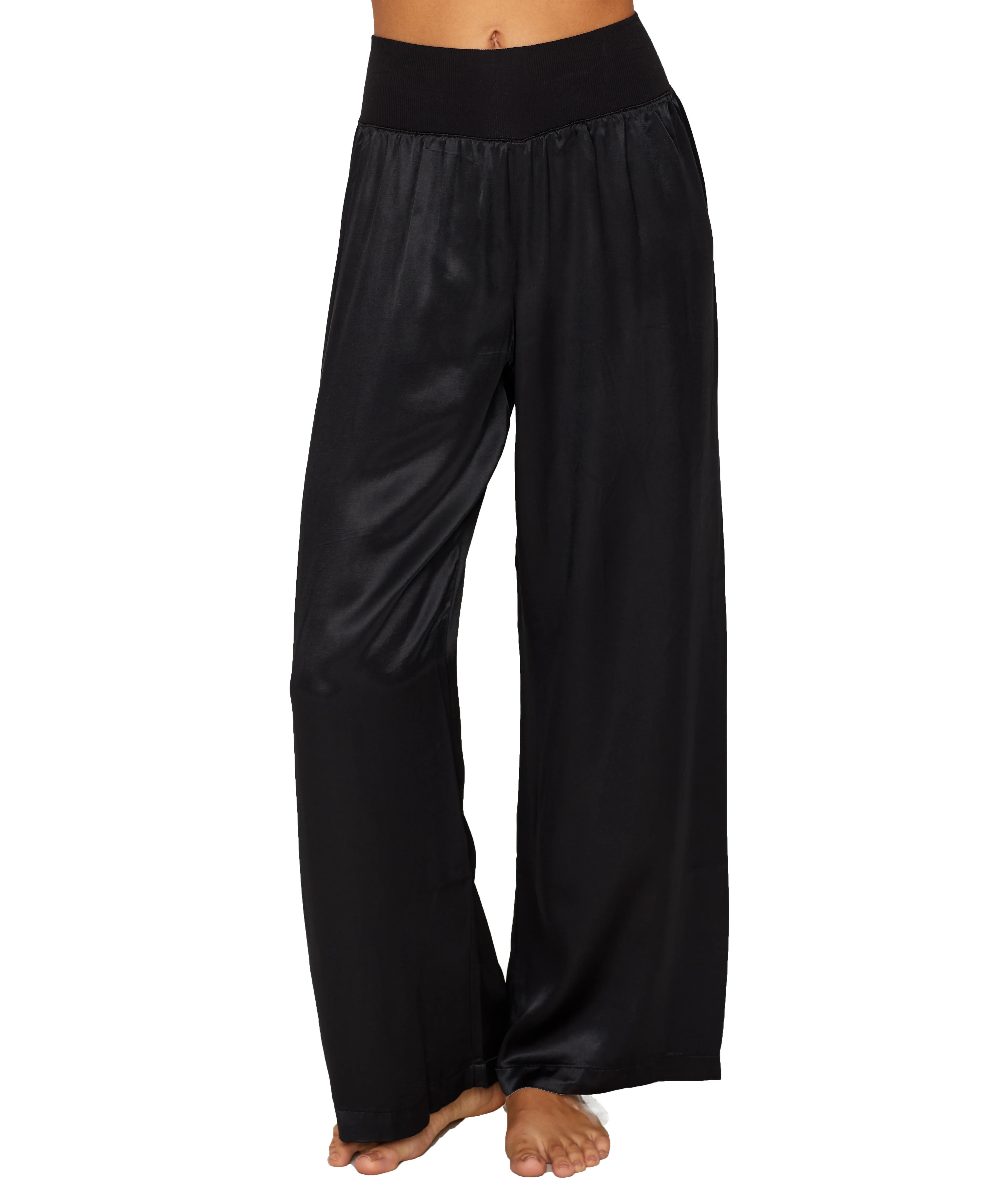 PJ Harlow Women's Lola Satin Lounge Pants | Shop Simon
