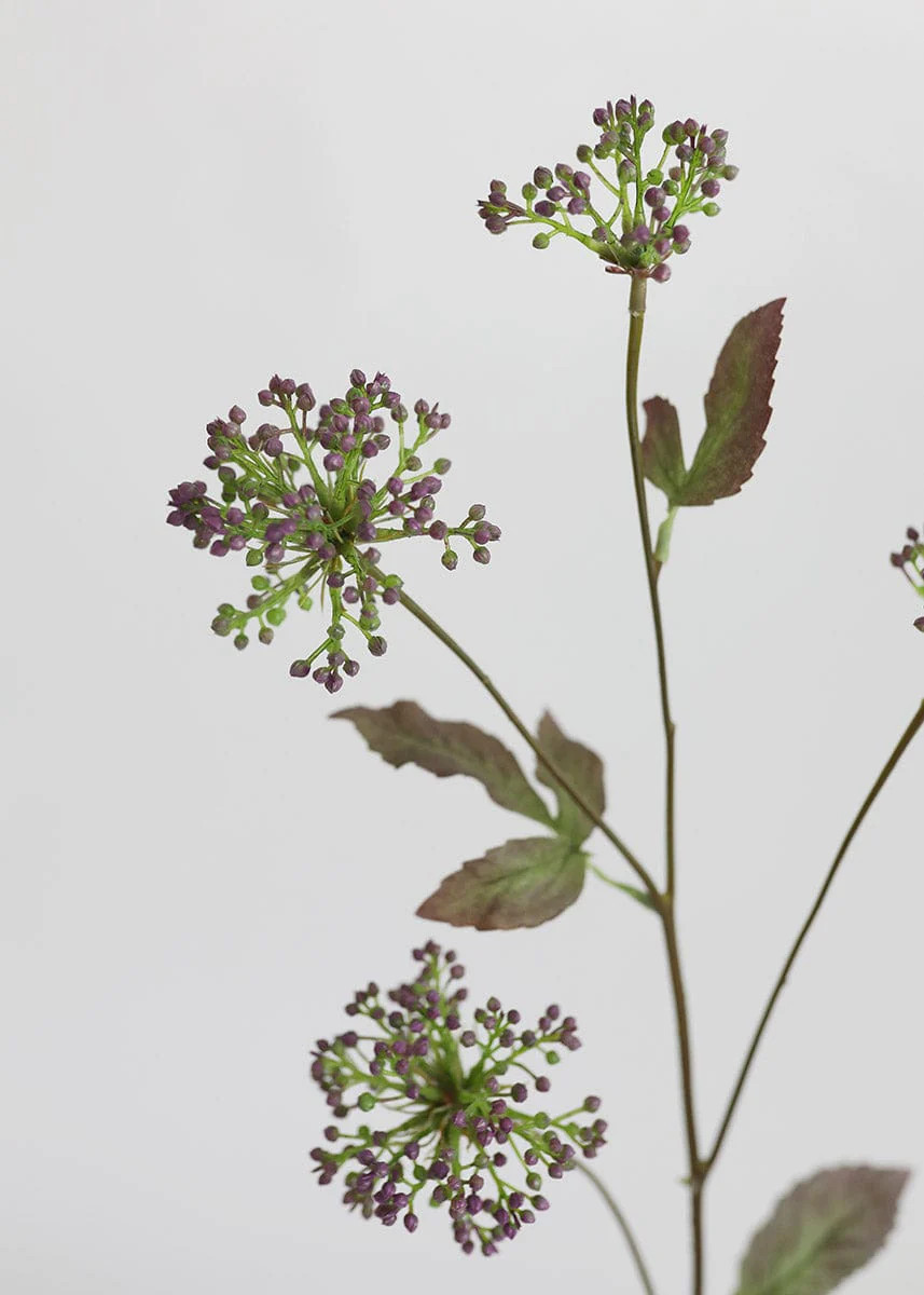 Purple & Green Chokeberry Branch | Fake Berries at Afloral.com | Afloral