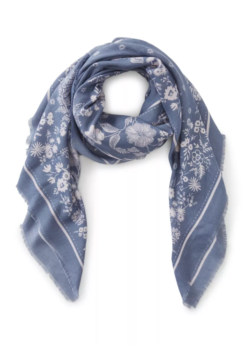 Western Nights Feather Soft Square Scarf | Belk