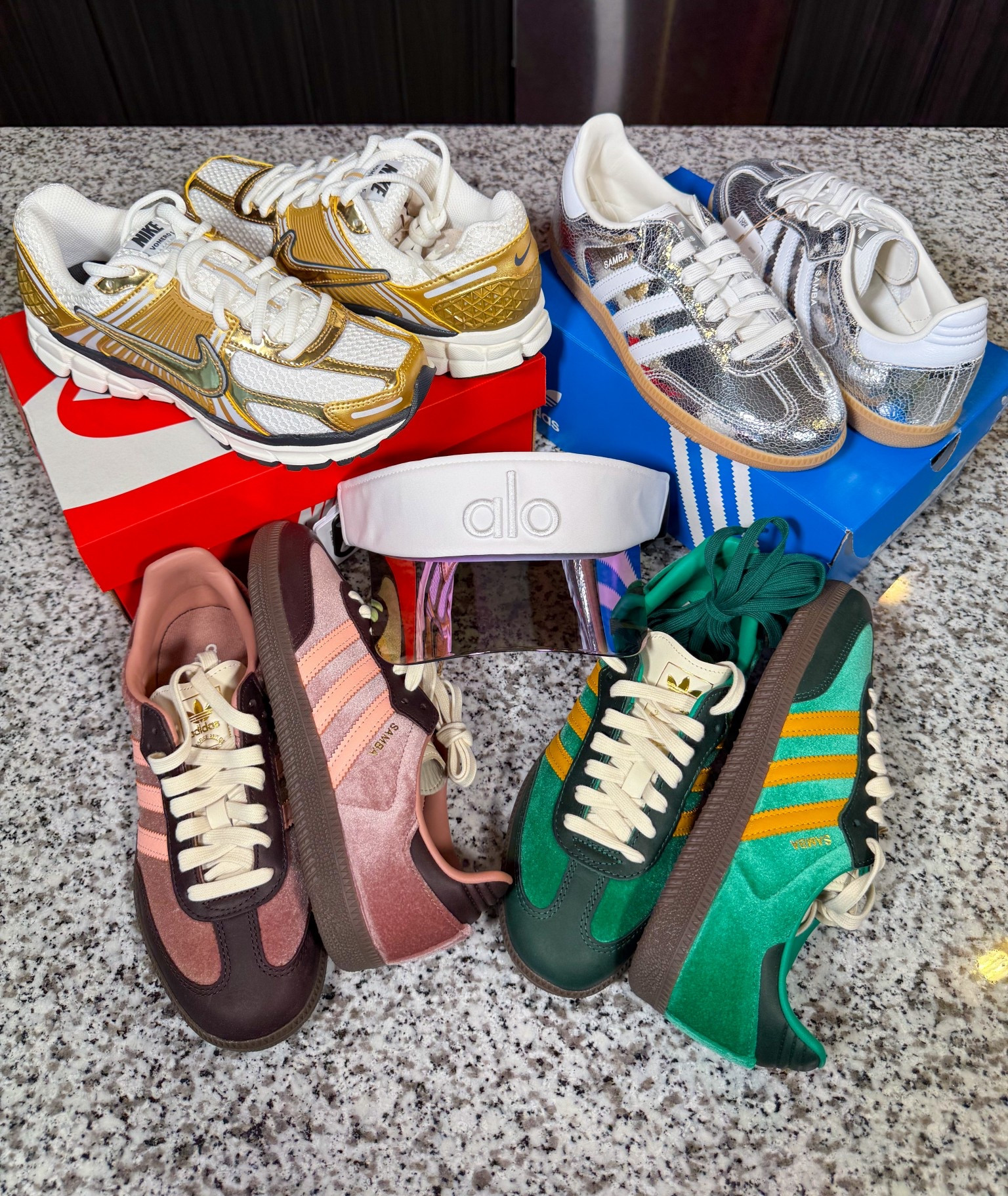 The Nike Vomero runs true to size. I always go down a half size in my Adidas Sambas because they run big. I love bold and colorful kicks. These metallic and velour sneakers are perfect all year round. #LTKStyleTip #LTKShoeCrush

#LTKActive