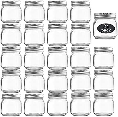 Mason Jars With lids 8 oz, Glass Jars for Kitchen storage, canning jars for Caviar,Herb,Jelly,Jams,H | Amazon (US)