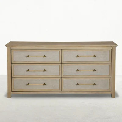 Astwood Mahogany Wood Dresser - 6 Drawers, Drift | Wayfair North America
