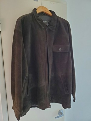 Eddie Bauer Suede Leather Jacket Size L Dark Brown  | eBay | eBay US