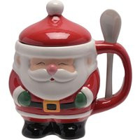 Lidded Santa Mug with Spoon | Debenhams UK