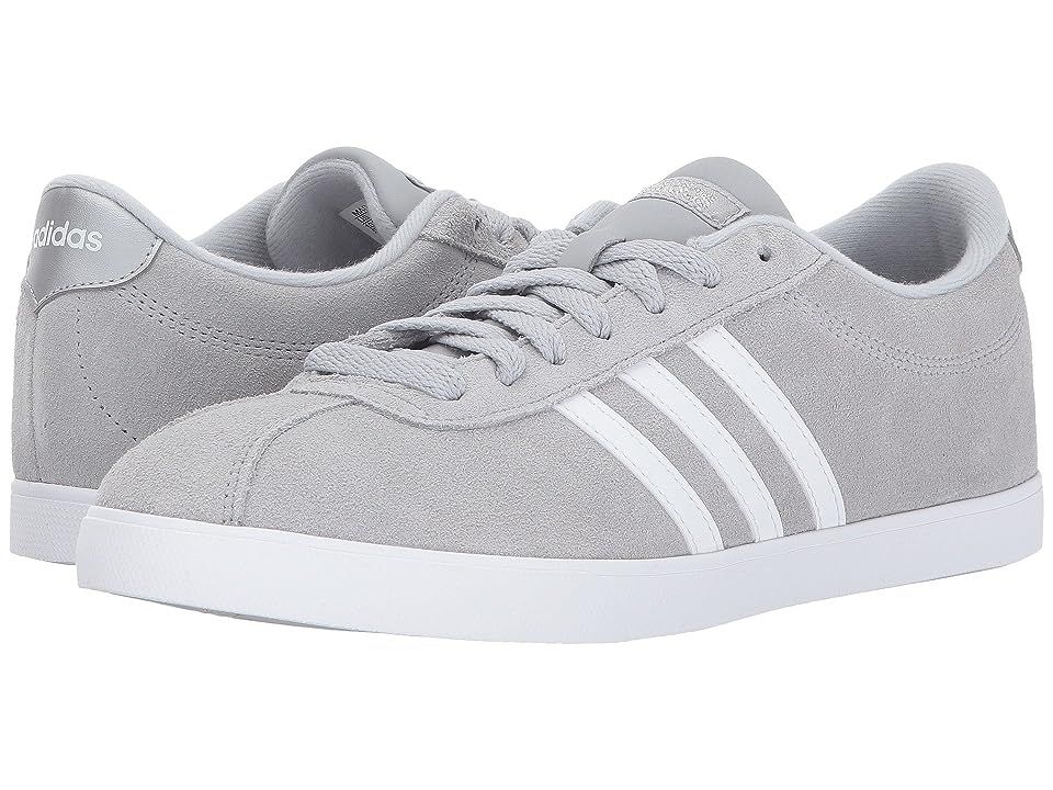 adidas Courtset (Clear Onix/White/Silver) Women's Lace up casual Shoes | 6pm