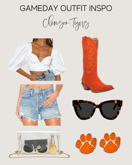 Clemson Football. Gameday Outfit. College Football Outfit. Game Day Attire. South Carolina Football. Tiger Football. Tailgate Outfit. 

#LTKunder50 #LTKunder100 #LTKU