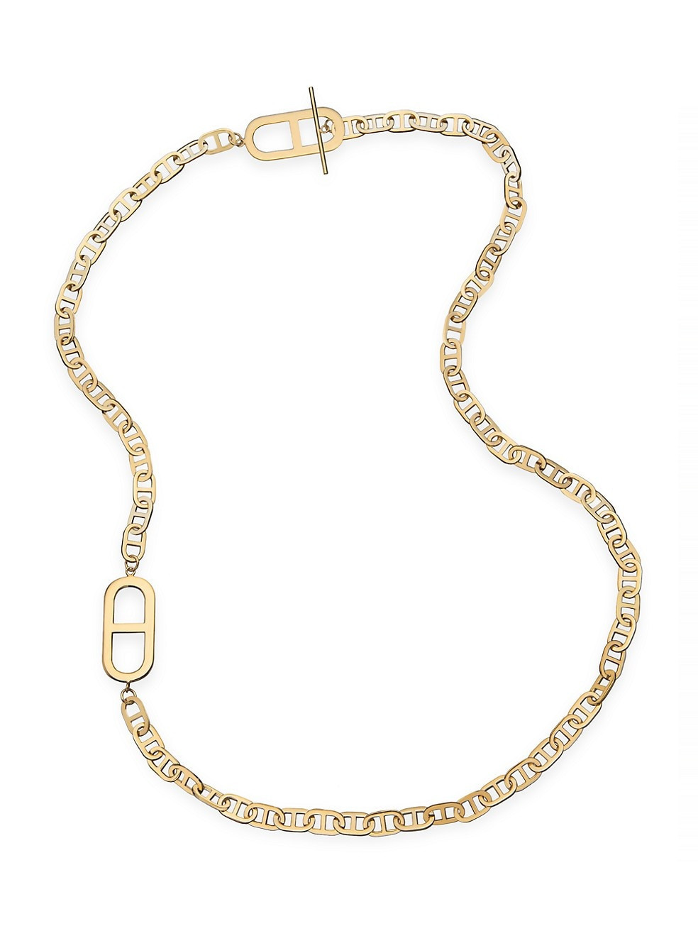 Tate 14K-Gold-Plated Toggle Necklace | Saks Fifth Avenue