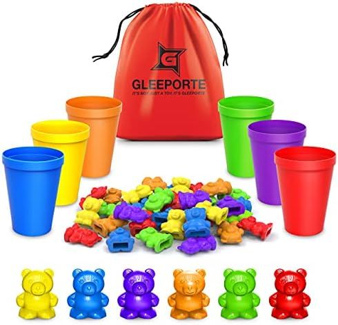 Rainbow Counting Bears With Matching Sorting Cups (67 Pcs Set) + FREE Storage Bag | STEM Educatio... | Amazon (US)