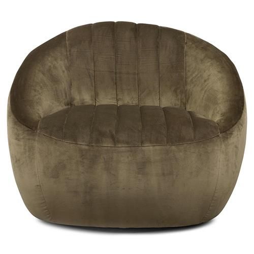 Anica Modern Classic Green Upholstered Tufted Barrel Swivel Chair | Kathy Kuo Home