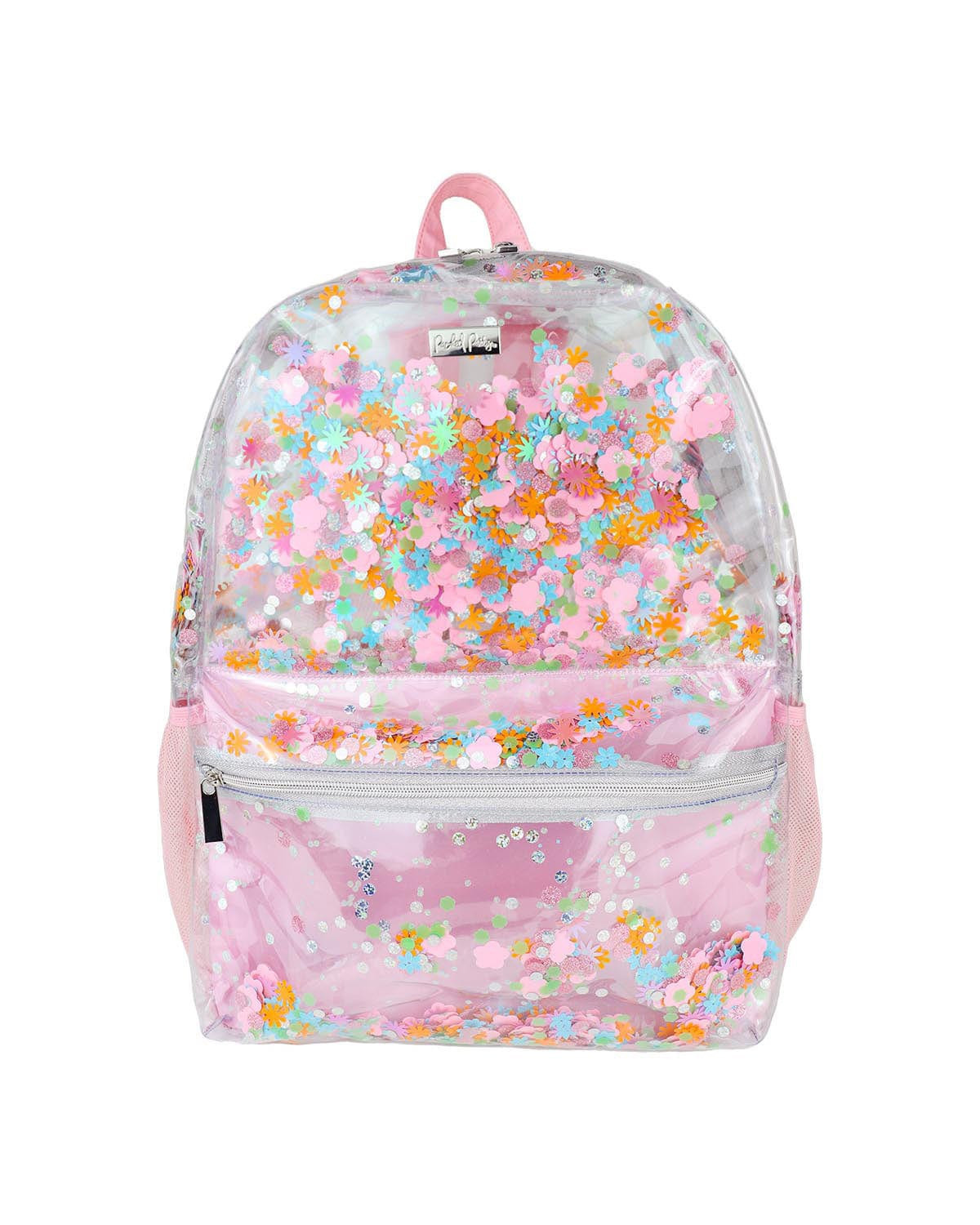 Flower Shop Confetti Clear Backpack | Packed Party