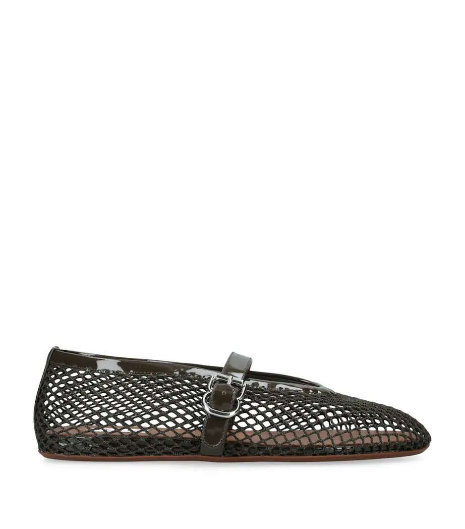 Green Mesh Ballet Flats | Harrods