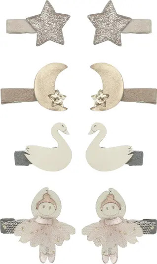 Mimi & Lula Kids' Assorted 8-Pack Swan Lake Mini Hair Clips | Nordstrom | Nordstrom